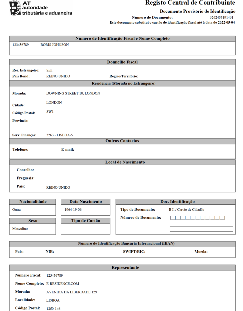 Portugal Fiscal Representative Online