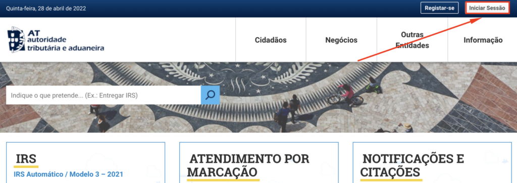 How to change your password on Portal das Finanças