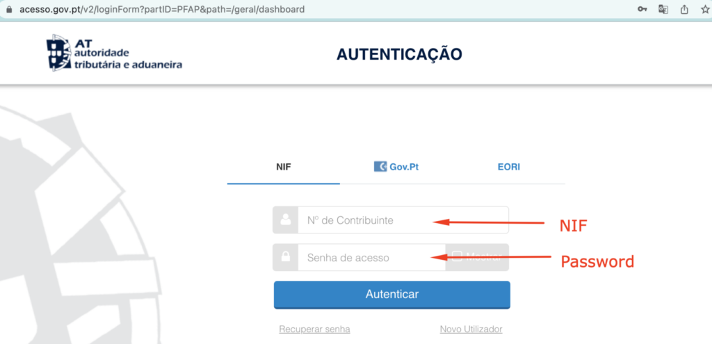 How to update your address on the Finanças website?