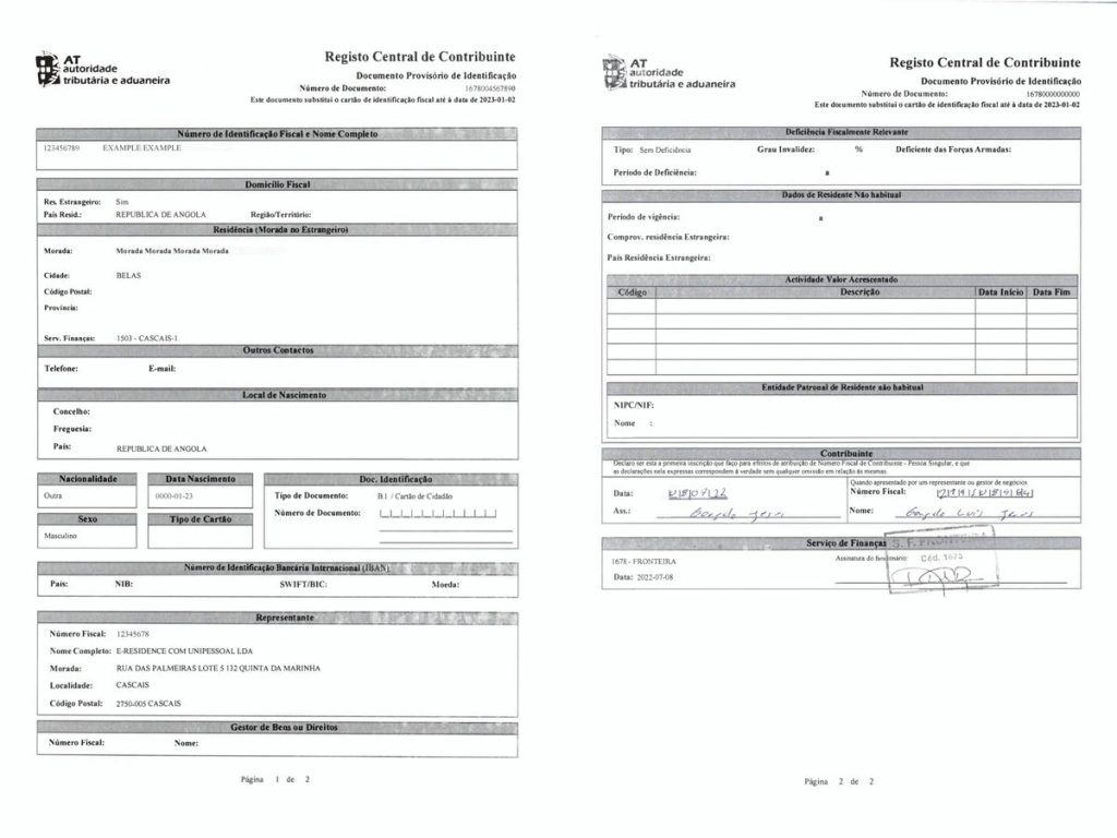 How to get a NIF number in Portugal for non-residents